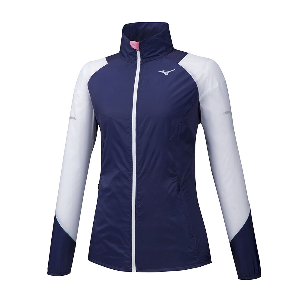 Chaqueta Mizuno Aero WindTop Mujer Moradas/Blancas Baratas GWMX-29410